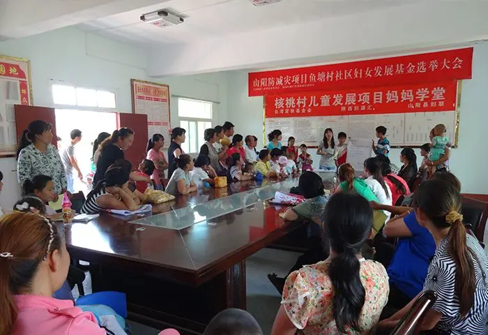 與中國陝西婦源匯性別發展培訓中心(簡稱婦源匯)合作執行「山陽縣家扶核桃村專案計畫」
